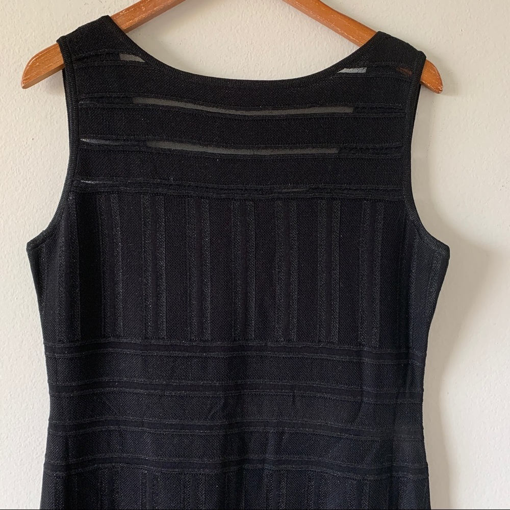St. John Sleeveless Gossamer Illusion Knit Mermaid Dress - Picture 7 of 15